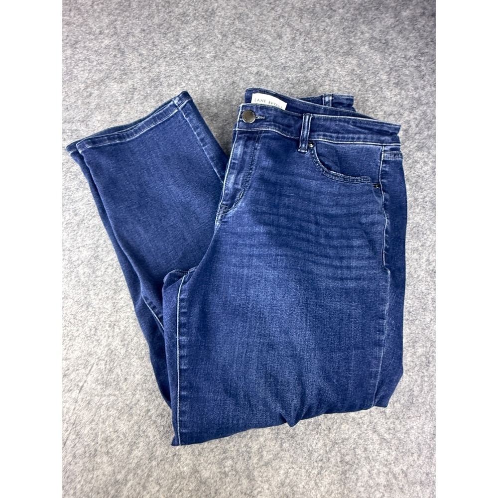 Lane Bryant Flex Magic Waistband Signature Fit Mid-Rise Straight Jeans Blue 18
